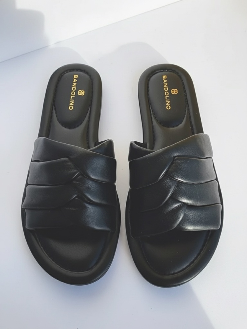 Bandolino Vistan Brown Slide-on Casual Sandal Women's (Black) 8.5M NWT - Picture 4 of 6